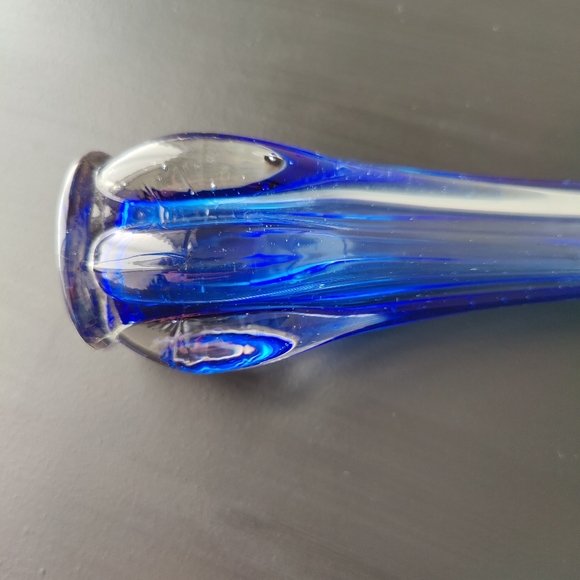 Vintage Cobalt Blue 🔵 Mini Swung Vase - Picture 5 of 11